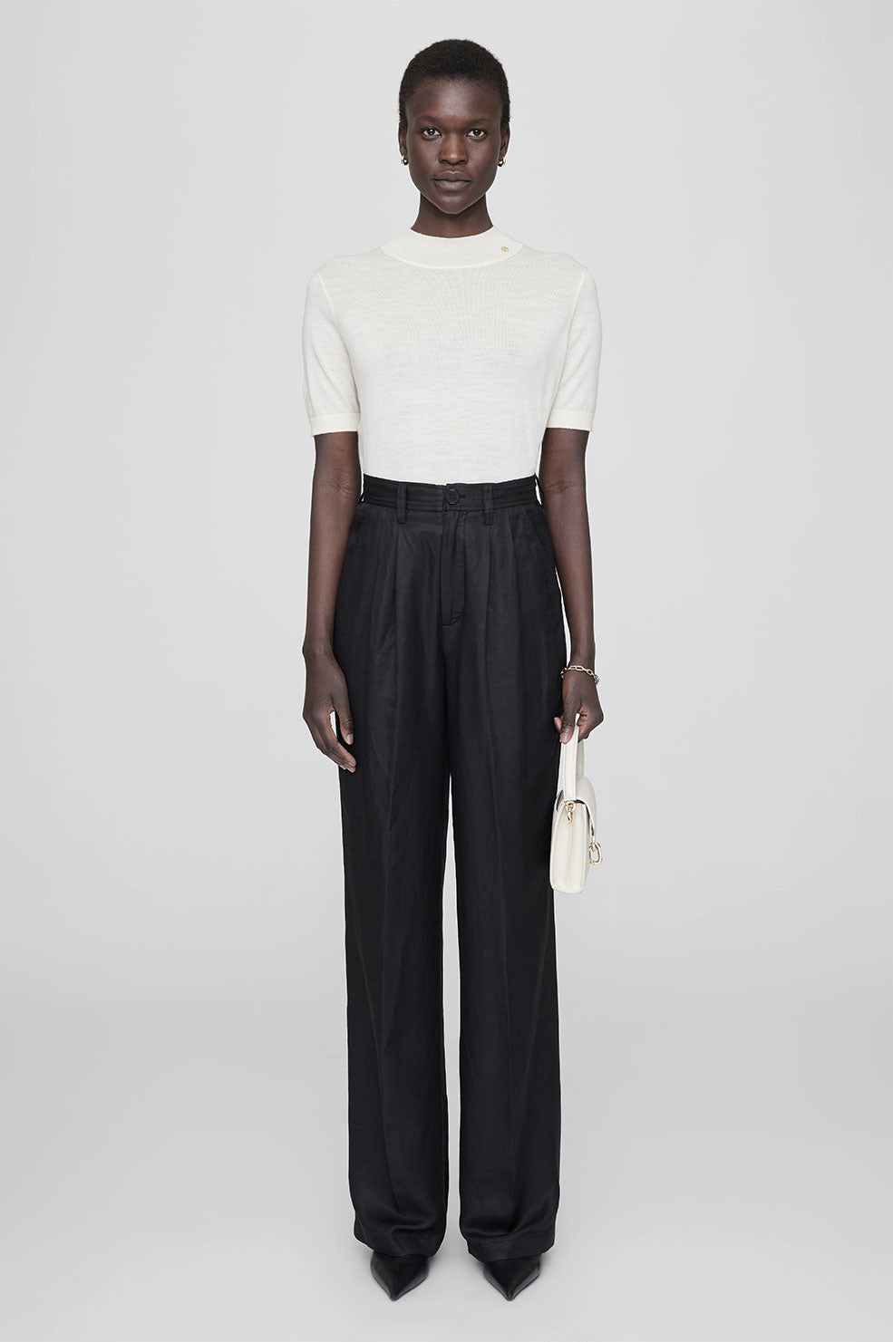 Carrie Pant - Black Linen Blend