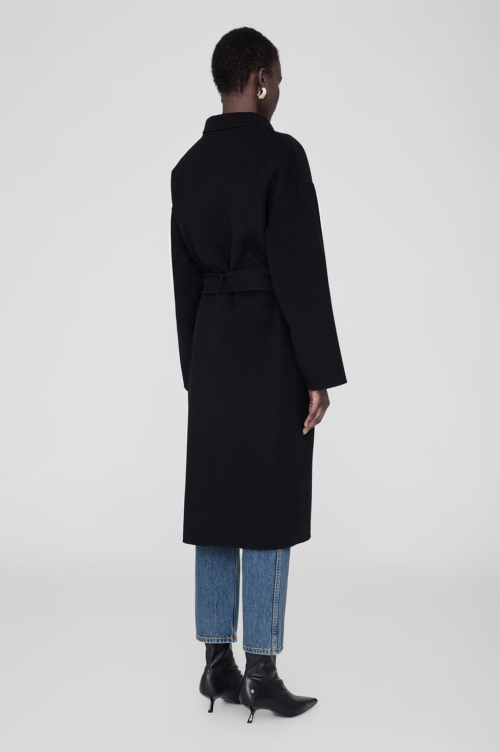 ANINE BING Dylan Coat - Black - On Model Back