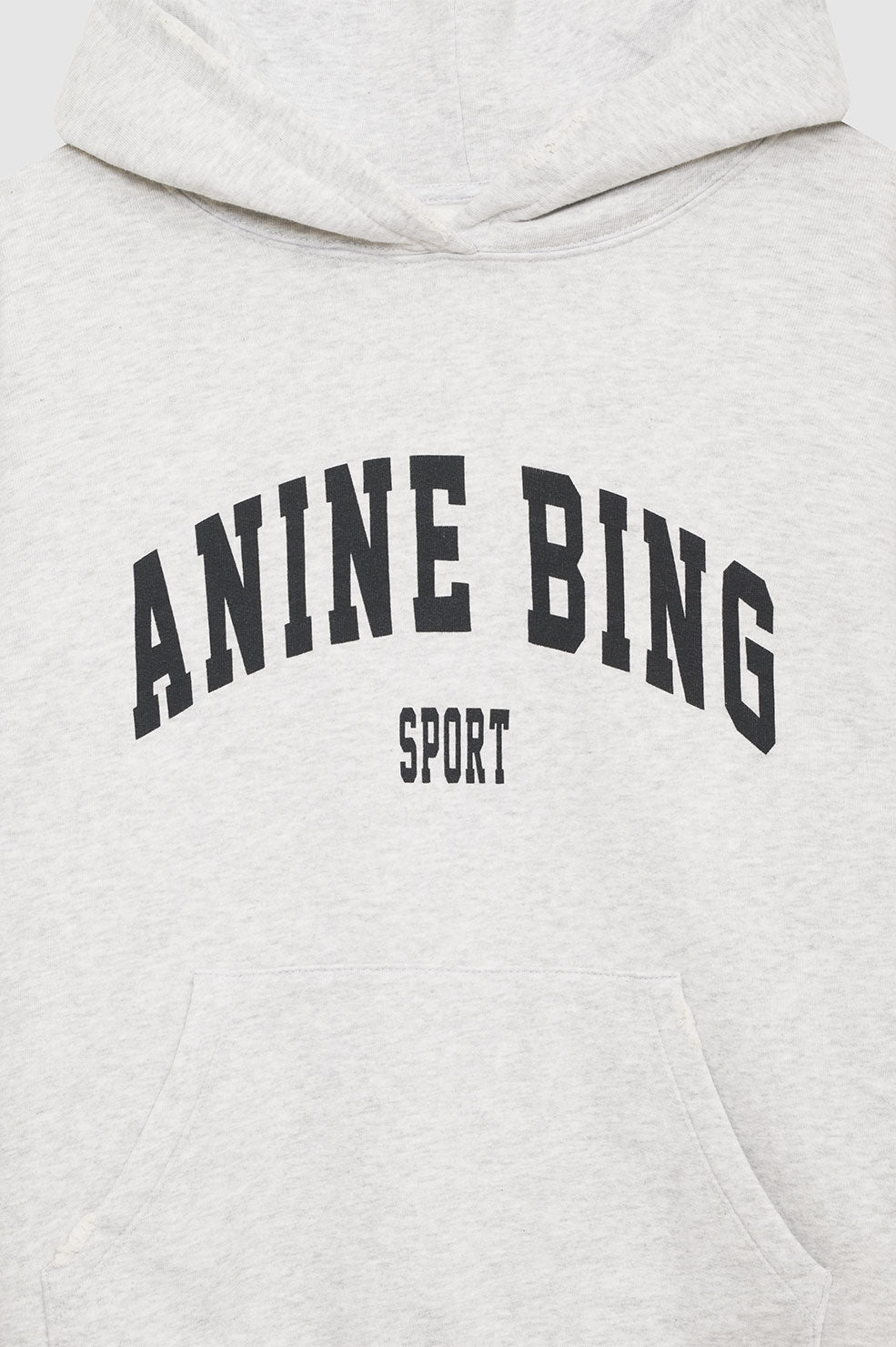 ANINE BING Harvey Sweatshirt - Heather Grey - Close Up View