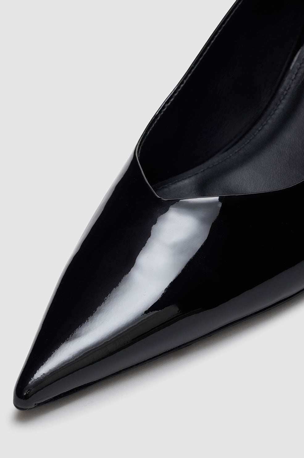 ANINE BING Hilda Pumps - Black Patent - detail view