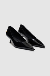 ANINE BING Hilda Pumps - Black Patent - side pair view