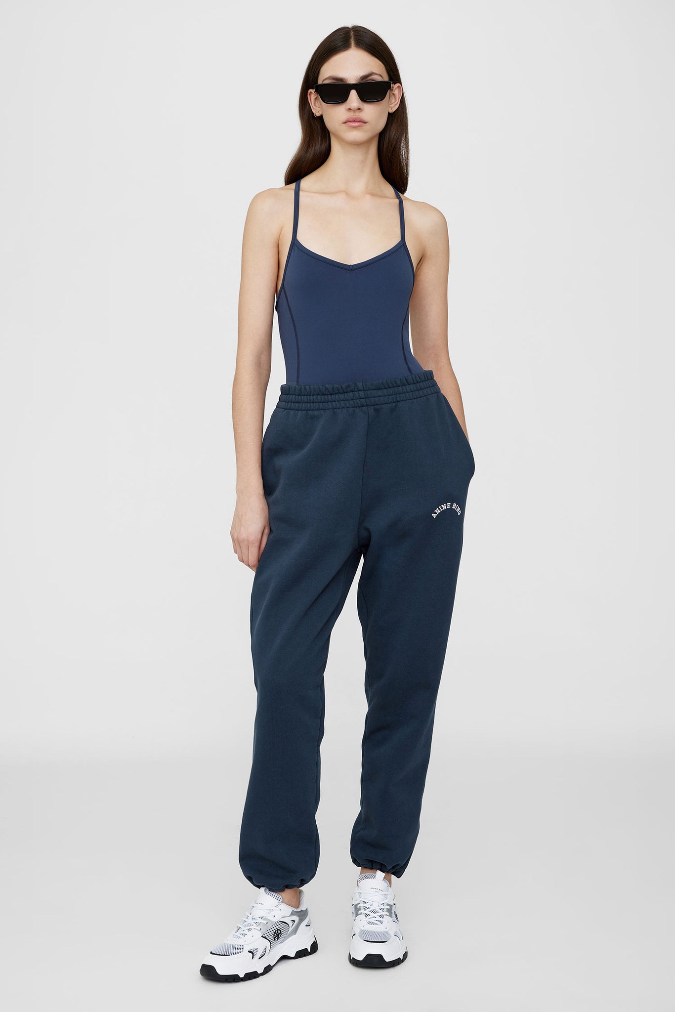 ANINE BING Leone Jogger Anine Bing - Navy - On Model Front