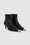 ANINE BING Nina Boots With Metal Toe Cap - Black - Side Pair View