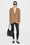 ANINE BING Quinn Blazer - Camel Cashmere Blend - On Model Front Second Image