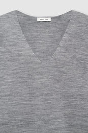 ANINE BING Essex Dress - Grey Melange - Detail View