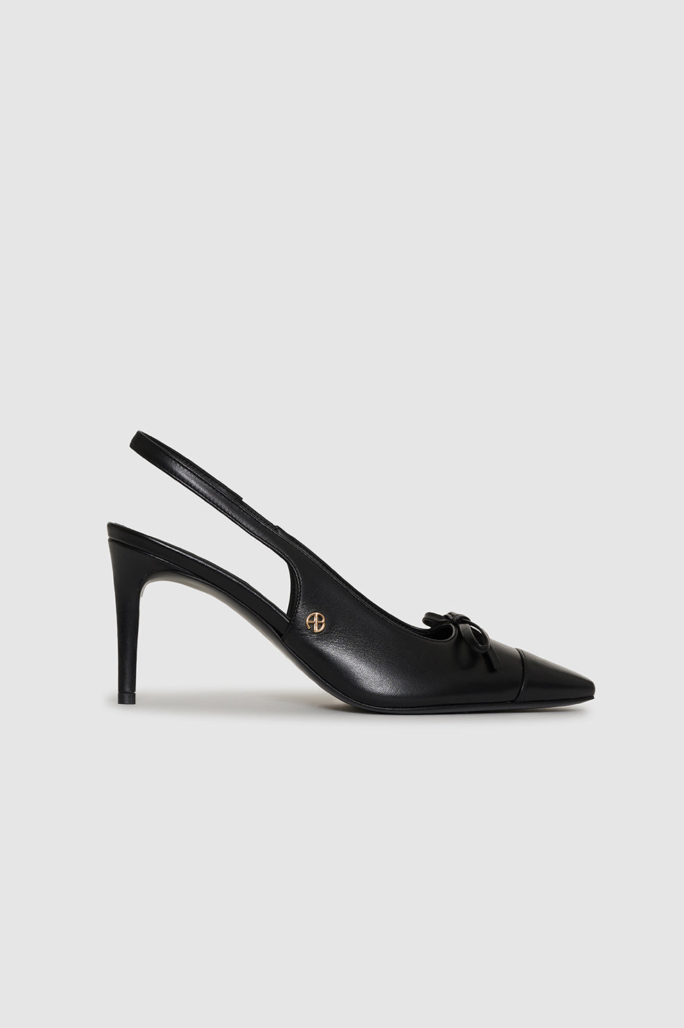 ANINE BING Freya Slingbacks - Black - Side View