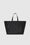 ANINE BING Large Rio Tote - Black Recycled Leather - Front View