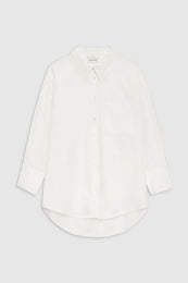 ANINE BING Mika Shirt - White - Front View