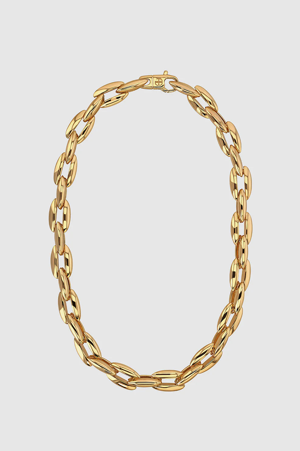 Oval Link Necklace - Gold