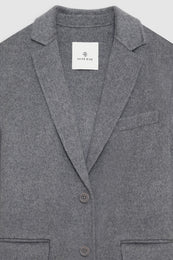 ANINE BING Quinn Blazer - Heather Grey - Detail View