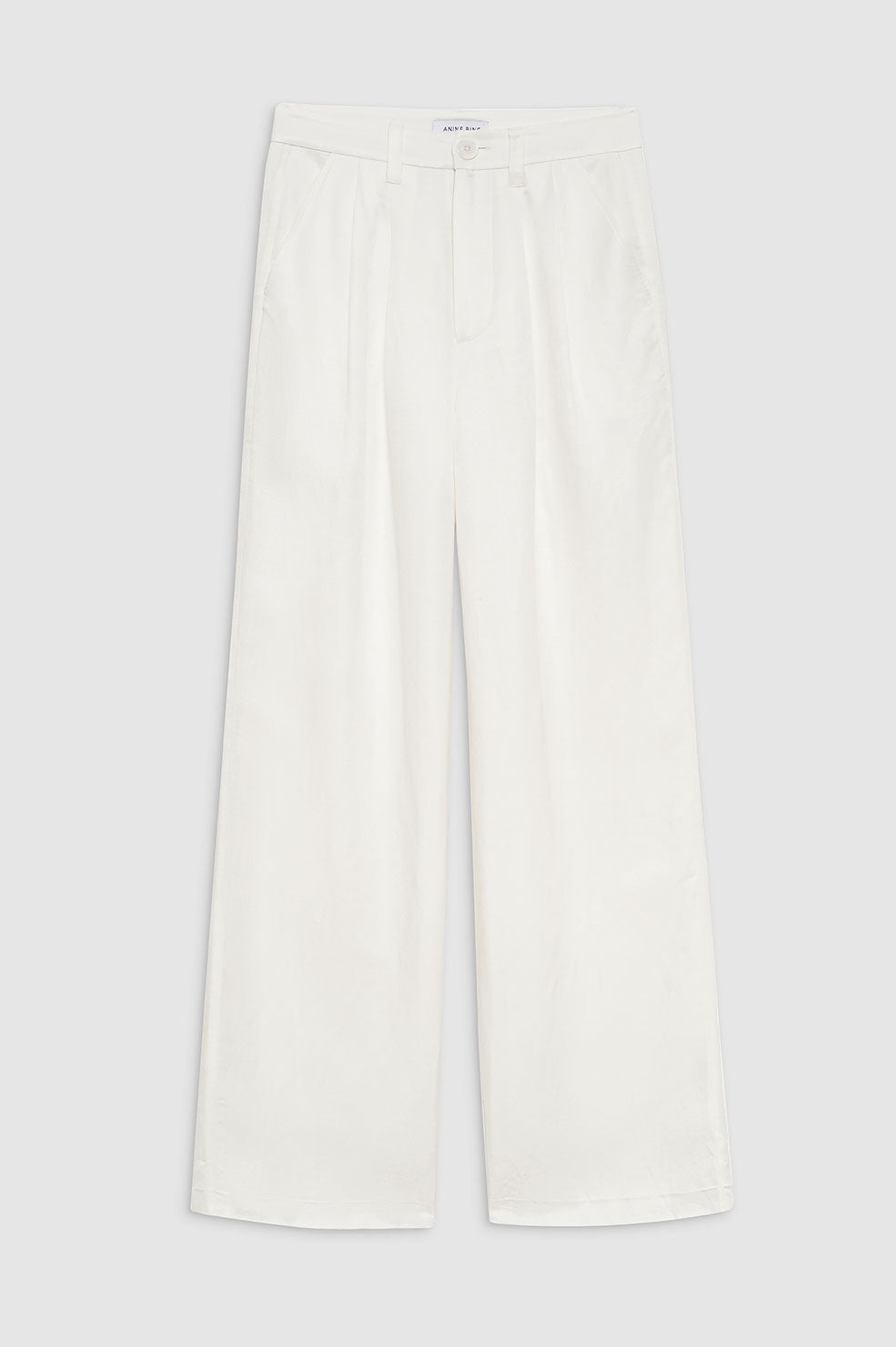 ANINE BING Carrie Pant - White - Front View